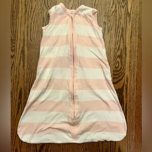 Burt's Bees Pink and White Striped Sleep Sack